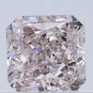 0.51 Carat Square Fancy Light Brown Pink VS1 Natural Diamond