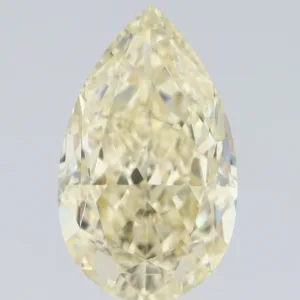 5.01 Carat Pear Fancy Light Yellow VS2 Natural Diamond