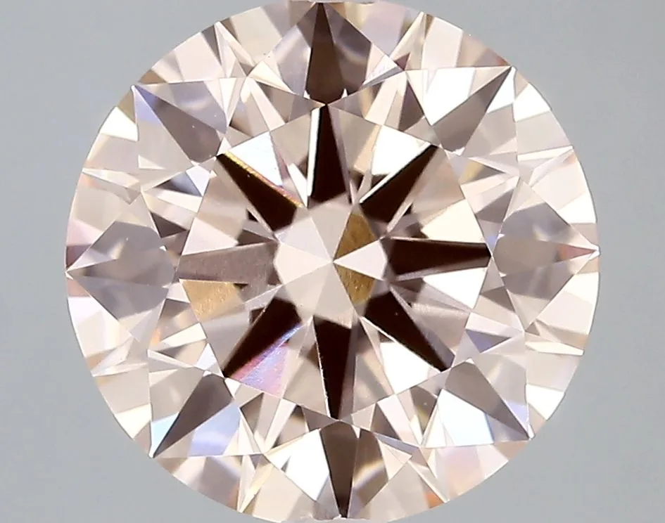 4.58 Carat Round Fancy Pink VVS2 Lab Diamond 1 4.58 Carat Fancy Pink VVS2 ROUND Lab Diamond