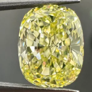 2.02 Carat Cushion Brilliant Fancy Yellow VS1 Natural Diamond