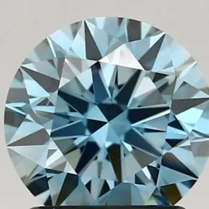 1.43 Carat Fancy Vivid Blue VS2 ROUND Lab Diamond