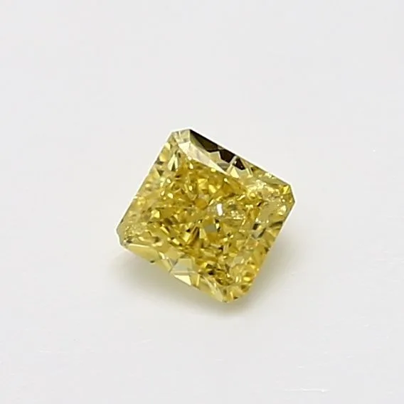 0.34 Carat Radiant Fancy Intense Yellow I1 Natural Diamond