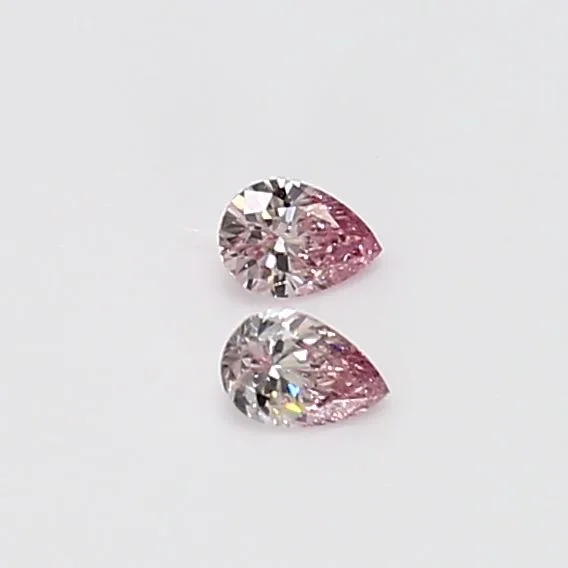 0.06 Carat Pear Fancy Pink VS2 Natural Diamond