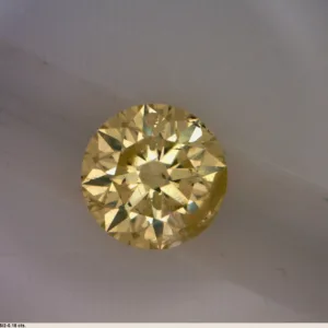 0.18 Carat Round Fancy Yellow Natural Diamond