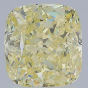 2.72 Carat Cushion Brilliant Fancy Yellow VS1 Natural Diamond