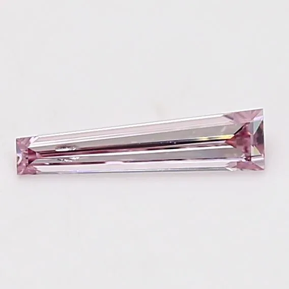 0.3 Carat Tapered Baguette Fancy Intense Pink SI2 Natural Diamond