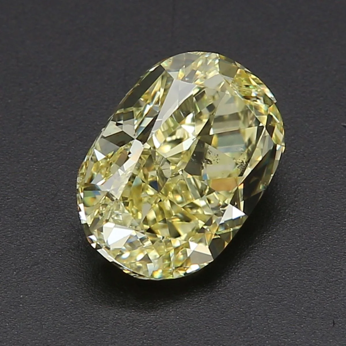 3.01 Carat Oval Fancy Yellow SI2 Natural Diamond