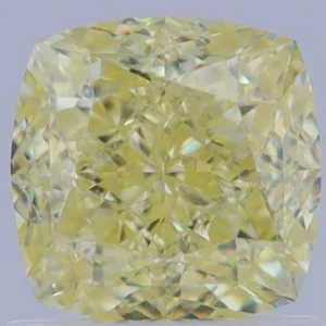 1.01 Carat Cushion Brilliant Fancy Yellow VVS2 Natural Diamond
