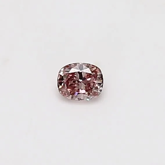 0.1 Carat Cushion Brilliant Fancy Pink Natural Diamond