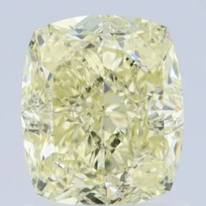 1.51 Carat Cushion Brilliant Fancy Light Yellow VS2 Natural Diamond