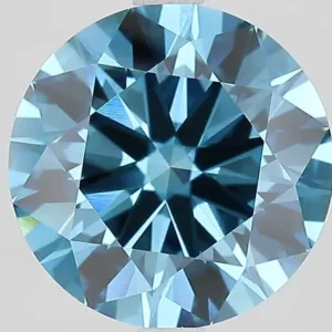 3.74 Carat Fancy Vivid Blue VS1 ROUND Lab Diamond