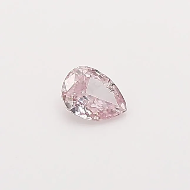 0.07 Carat Pear Fancy Pink Natural Diamond
