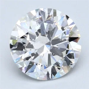 3.42 Carat Round D SI2 Natural Diamond