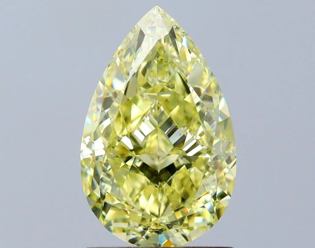 2 Carat Pear Fancy Yellow SI1 Natural Diamond 1 2 Carat Pear Fancy Yellow SI1 Natural Diamond