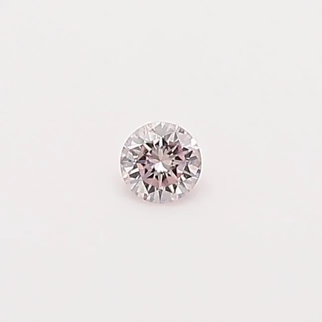 0.04 Carat Round Fancy Light Pink Natural Diamond
