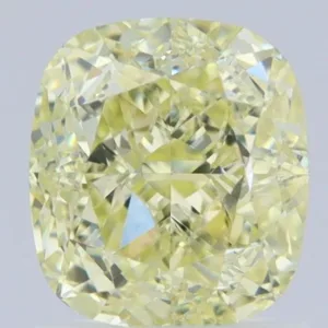 1.56 Carat Cushion Modified Fancy Light Yellow VVS1 Natural Diamond
