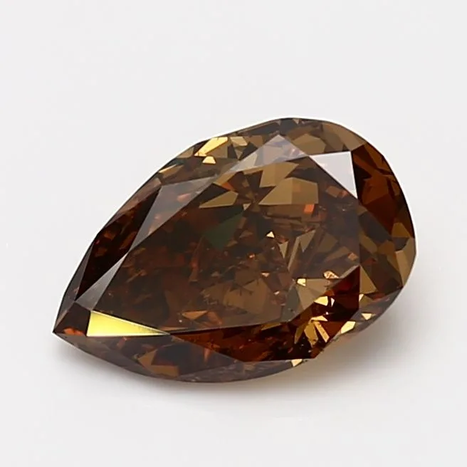 2.01 Carat Pear Faint Green SI1 Natural Diamond