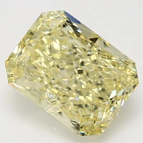 3.29 Carat Radiant Fancy Yellow VVS2 Natural Diamond