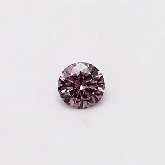 0.1 Carat Round Fancy Pink SI2 Natural Diamond