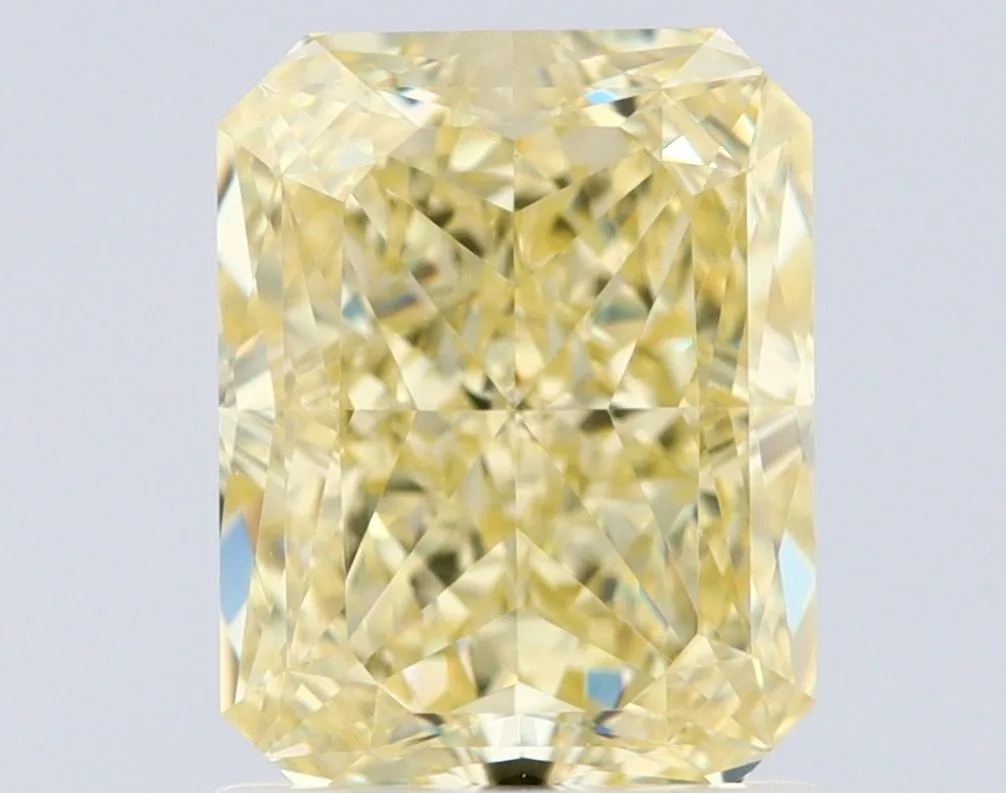 1.51 Carat Radiant Fancy Yellow VVS1 Natural Diamond 1 1.51 Carat Radiant Fancy Yellow VVS1 Natural Diamond