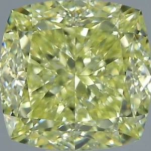 1.57 Carat Cushion Brilliant Faint Yellow VS2 Natural Diamond