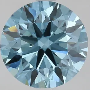 2.84 Carat Fancy Vivid Blue VVS2 ROUND Lab Diamond