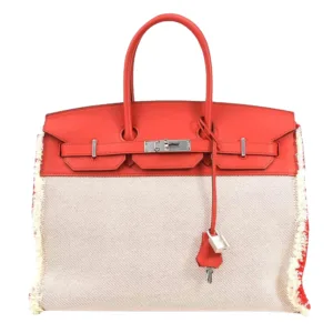 Hermès Birkin 35 Fray Fray Handbag
