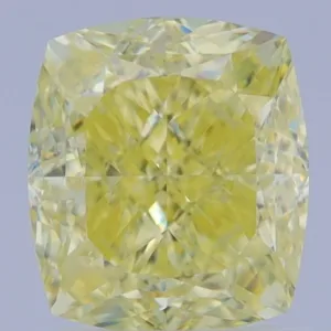 1.6 Carat Cushion Brilliant Fancy Yellow VVS2 Natural Diamond