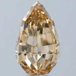 3.52 Carat Pear Fancy Brown VS1 Natural Diamond