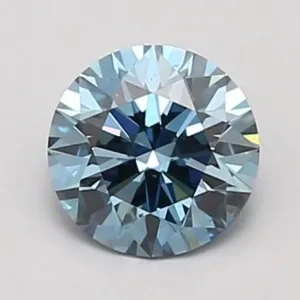 0.93 Carat Fancy Vivid Blue VS1 ROUND Lab Diamond