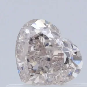 0.5 Carat Heart Light Brown Pink VS2 Natural Diamond