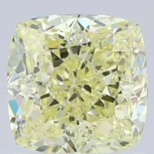1.51 Carat Cushion Modified Fancy Light Yellow VVS2 Natural Diamond
