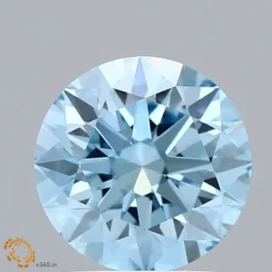 2.19 Carat Round Fancy Vivid Blue VS1 Lab Diamond