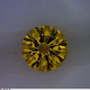 0.21 Carat Round Fancy Deep Yellow Natural Diamond