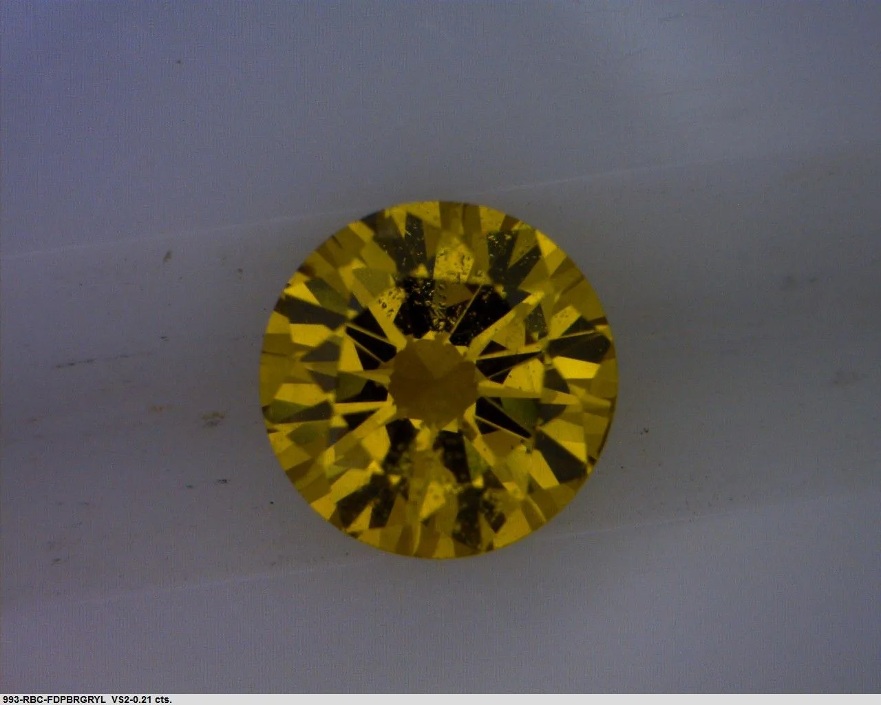 0.21 Carat Round Fancy Deep Yellow Natural Diamond 1 0.21 Carat Round Fancy Deep Yellow Natural Diamond