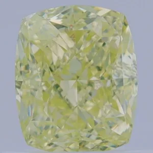 0.87 Carat Cushion Modified Yellow VS2 Natural Diamond