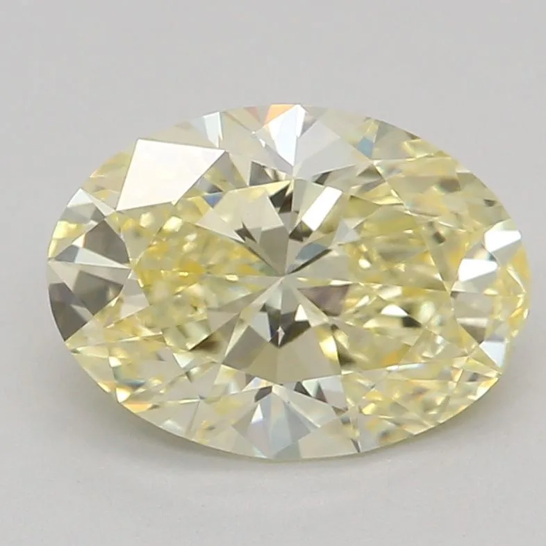 1.03 Carat Fancy Yellow VVS2 OVAL Lab Diamond