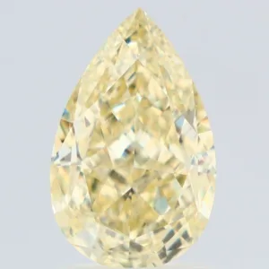 2.01 Carat Pear Fancy Light Yellow VS1 Natural Diamond