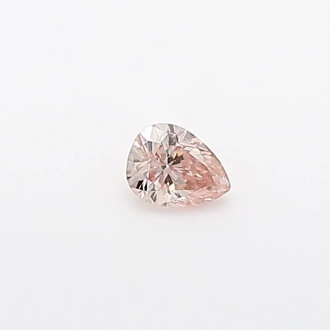 0.07 Carat Pear Fancy Pink Natural Diamond