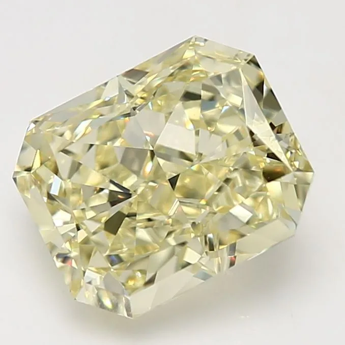 5.02 Carat Radiant Fancy Yellow VVS1 Natural Diamond
