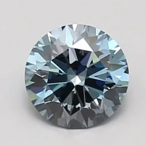 0.99 Carat Fancy Vivid Blue VS2 ROUND Lab Diamond