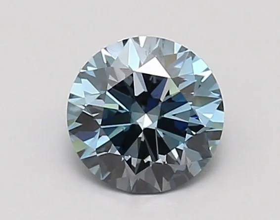 0.99 Carat Round Fancy Vivid Blue VS2 Lab Diamond 1 0.99 Carat Fancy Vivid Blue VS2 ROUND Lab Diamond