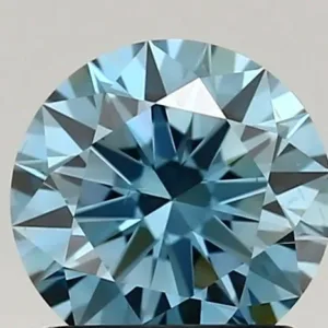 1.12 Carat Fancy Vivid Blue VS2 ROUND Lab Diamond