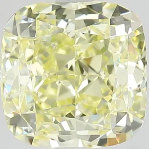 2.01 Carat Cushion Brilliant Fancy Yellow VS1 Natural Diamond