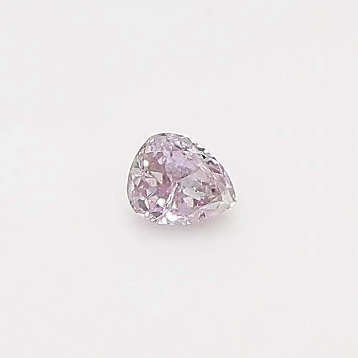 0.1 Carat Pear Fancy Purple Pink Natural Diamond