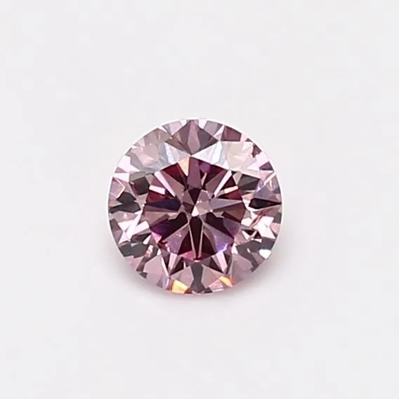 0.35 Carat Radiant Fancy Vivid Pink SI2 Natural Diamond