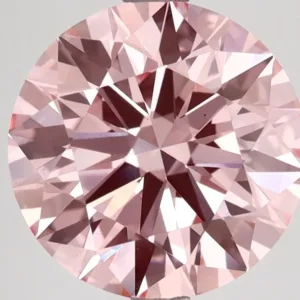 3.73 Carat Round Fancy Vivid Pink VS1 Lab Diamond