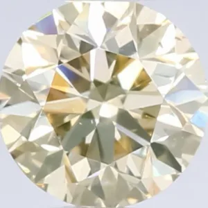 0.51 Carat Round Fancy Light Yellow SI1 Natural Diamond