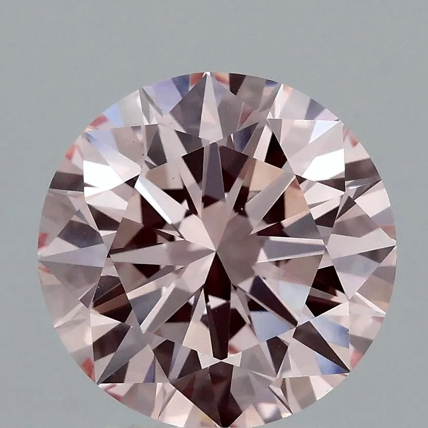 3.27 Carat Round Fancy Intense Pink VS1 Lab Diamond