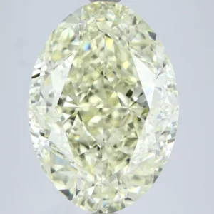 7.22 Carat Oval Fancy Light Yellow VVS1 Natural Diamond